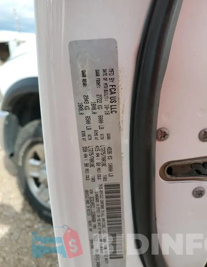 3C6UR5CL1JG380688 Photo# 13