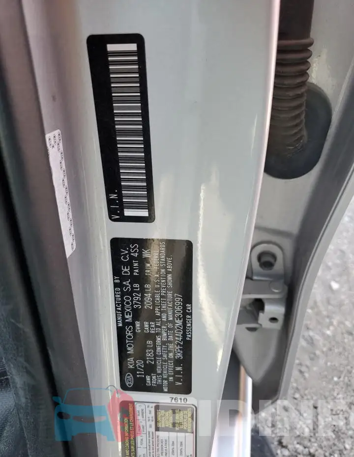 3KPF24AD2ME306997 Photo# 12
