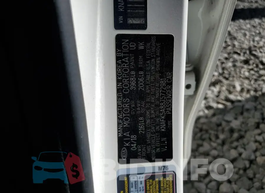 KNAFK5A88J5772981 Photo# 12