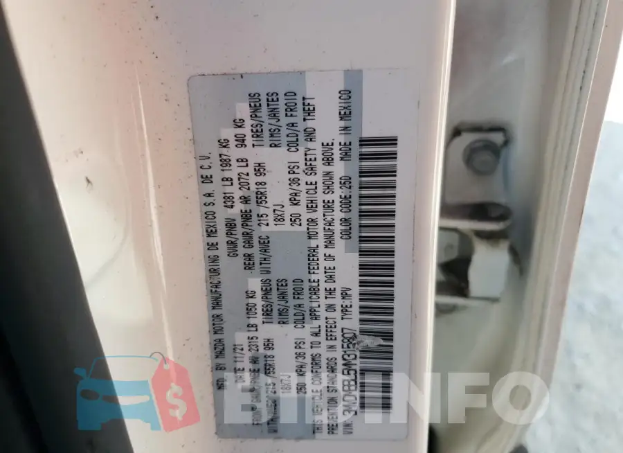 3MVDMBBL5MM315807 Photo# 13