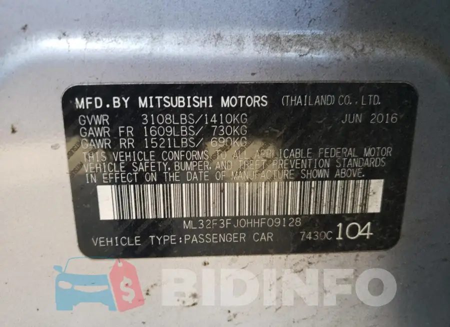 ML32F3FJ0HHF09128 Photo# 12