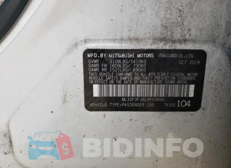 ML32F3FJ6LHF03648 Photo# 12