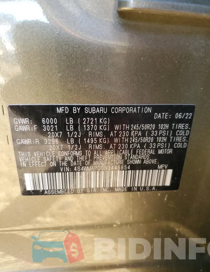 4S4WMAPD0N3445854 Photo# 14