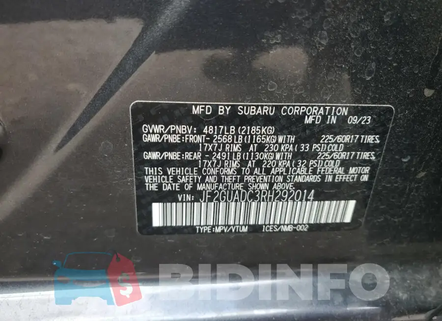 JF2GUADC3RH292014 Photo# 13
