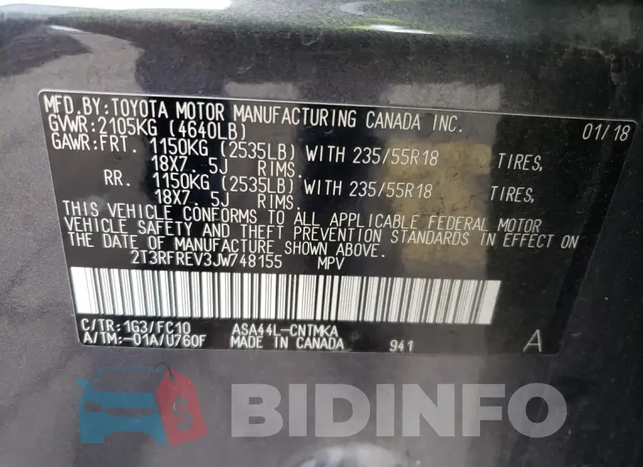 2T3RFREV3JW748155 Photo# 12