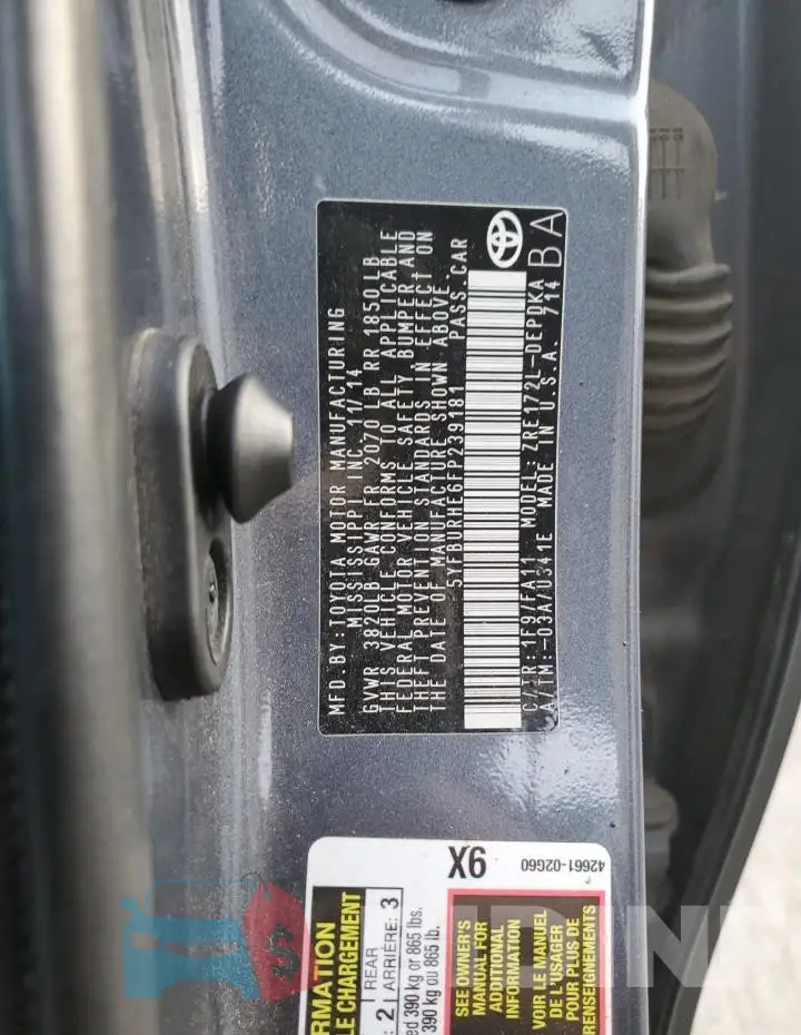 5YFBURHE6FP239181 Photo# 13