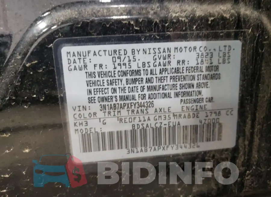 3N1AB7APXFY344326 Photo# 12