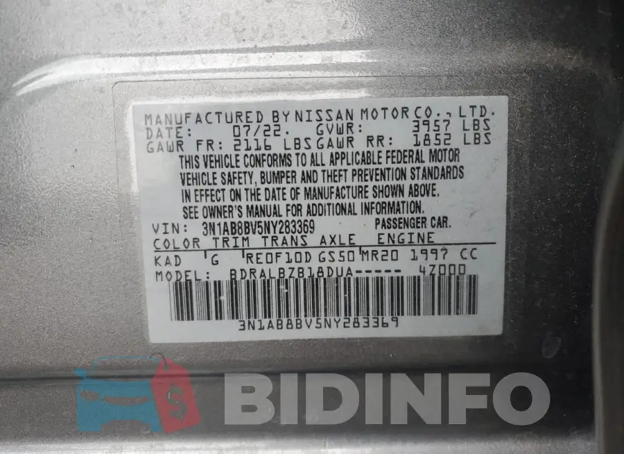 3N1AB8BV5NY283369 Photo# 12