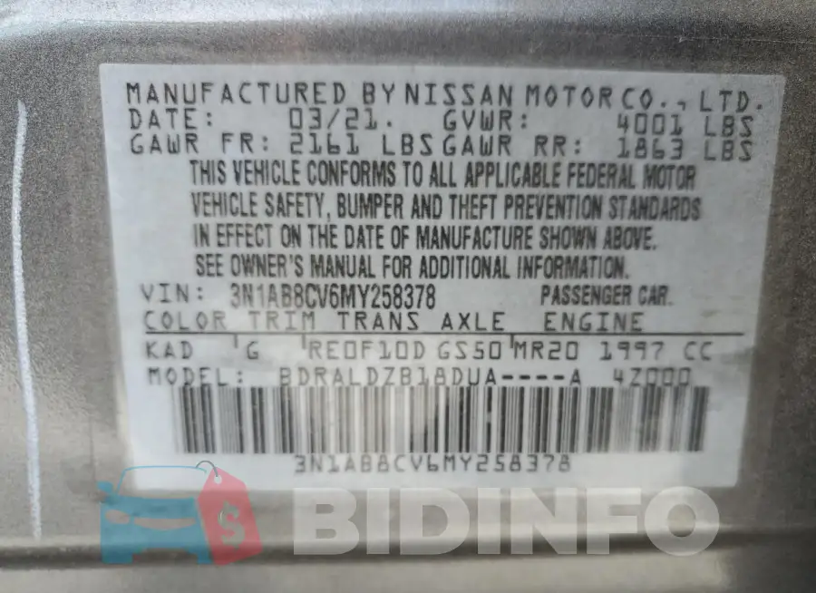 3N1AB8CV6MY258378 Photo# 12