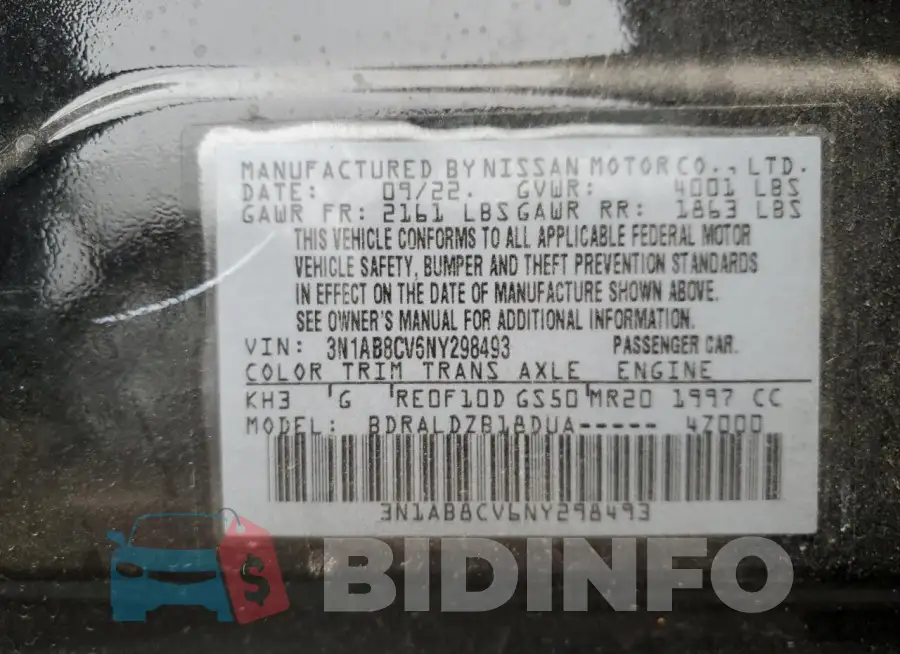 3N1AB8CV6NY298493 Photo# 12