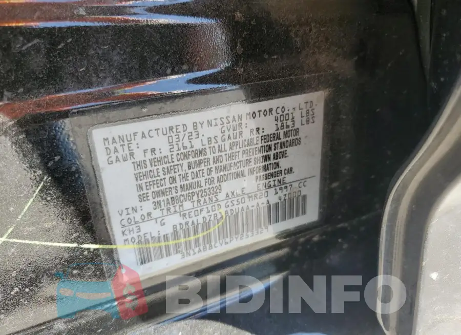 3N1AB8CV6PY253329 Photo# 12