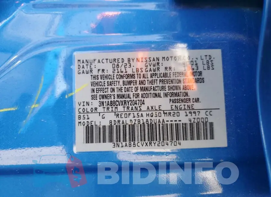3N1AB8CVXRY204704 Photo# 13