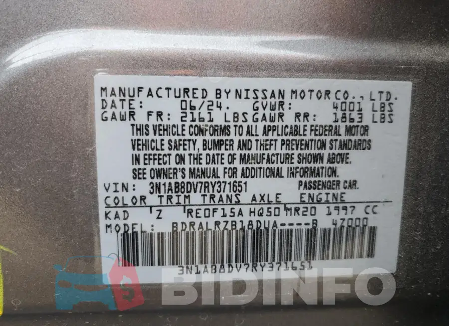 3N1AB8DV7RY371651 Photo# 13
