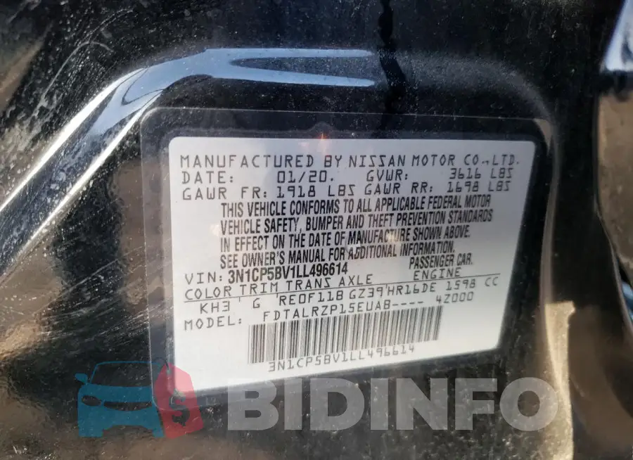 3N1CP5BV1LL496614 Photo# 12