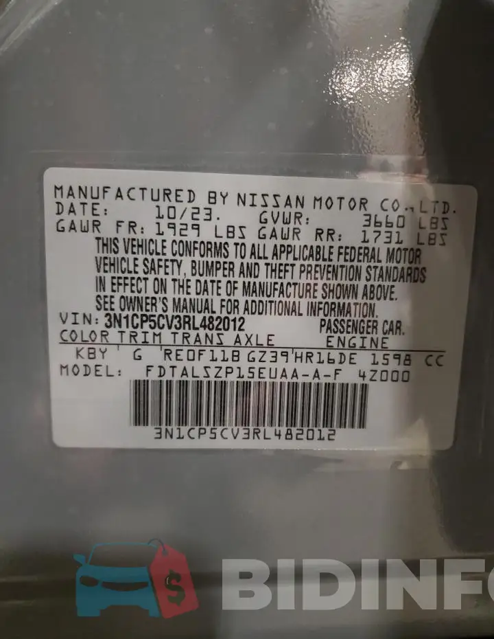 3N1CP5CV3RL482012 Photo# 13