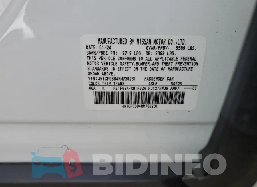 JN1CF0BB4RM739231 Photo# 12