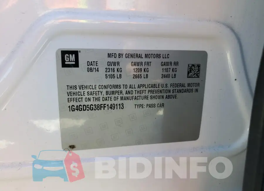 1G4GD5G38FF149113 Photo# 12