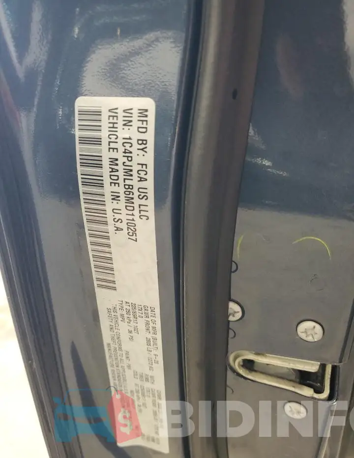 1C4PJMLB6MD110257 Photo# 13