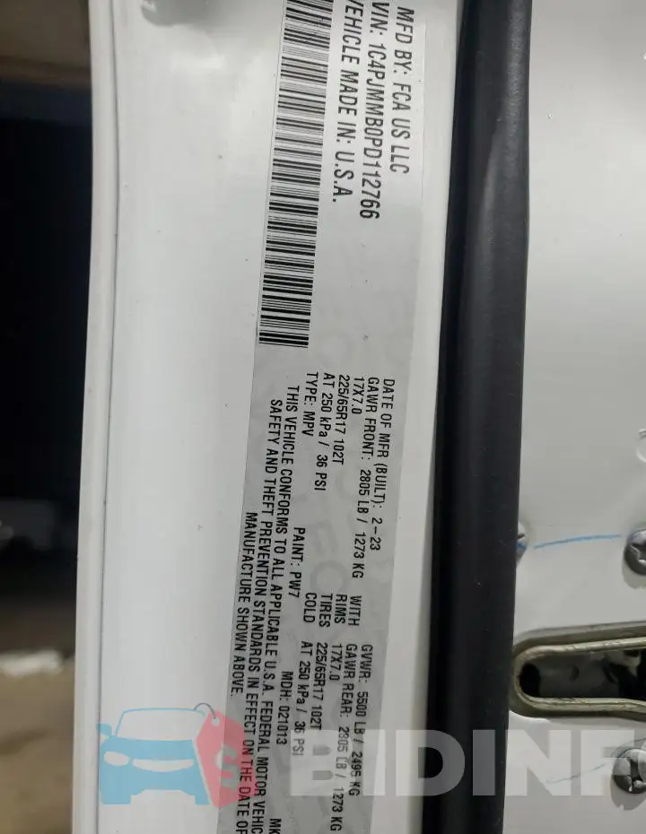 1C4PJMMB0PD112766 Photo# 13