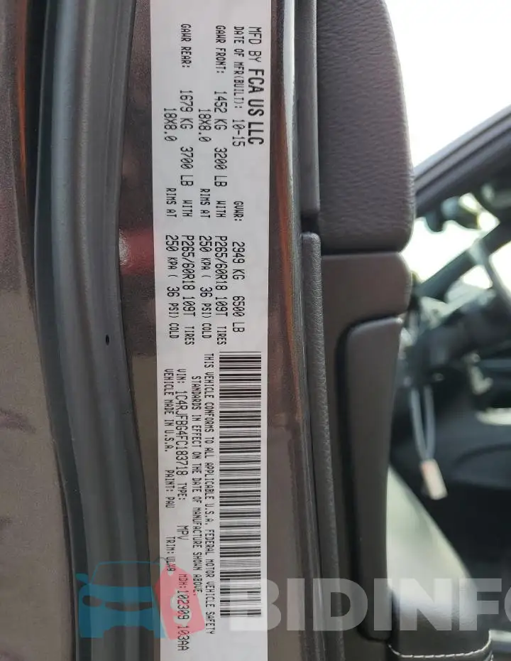 1C4RJFBG4FC183718 Photo# 13