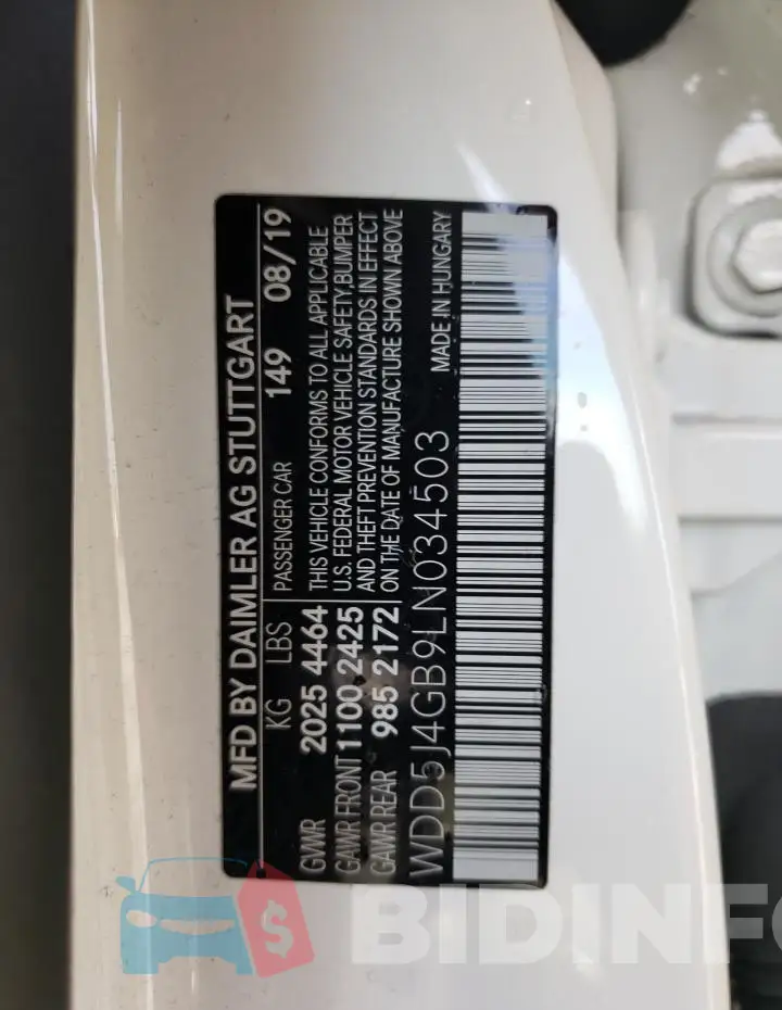 WDD5J4GB9LN034503 Photo# 13
