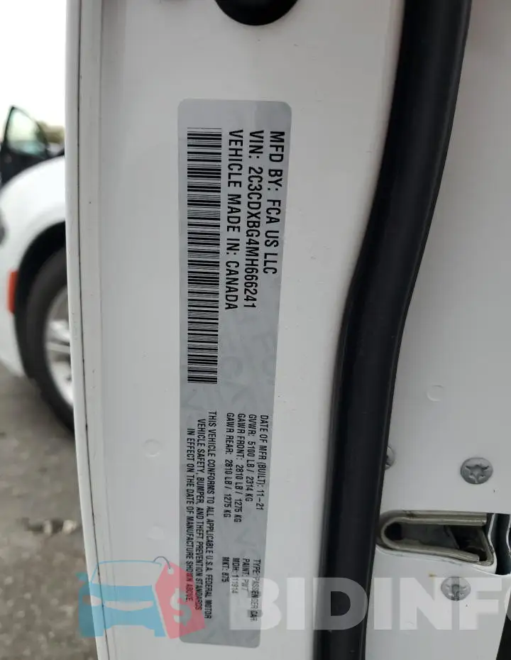 2C3CDXBG4MH666241 Photo# 12