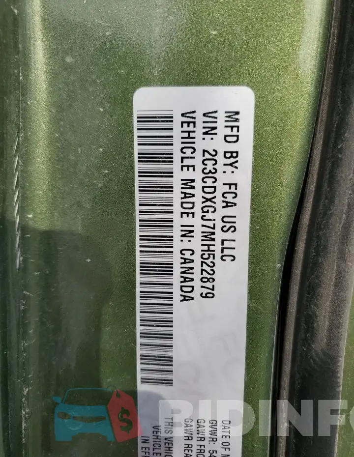 2C3CDXGJ7MH522879 Photo# 12