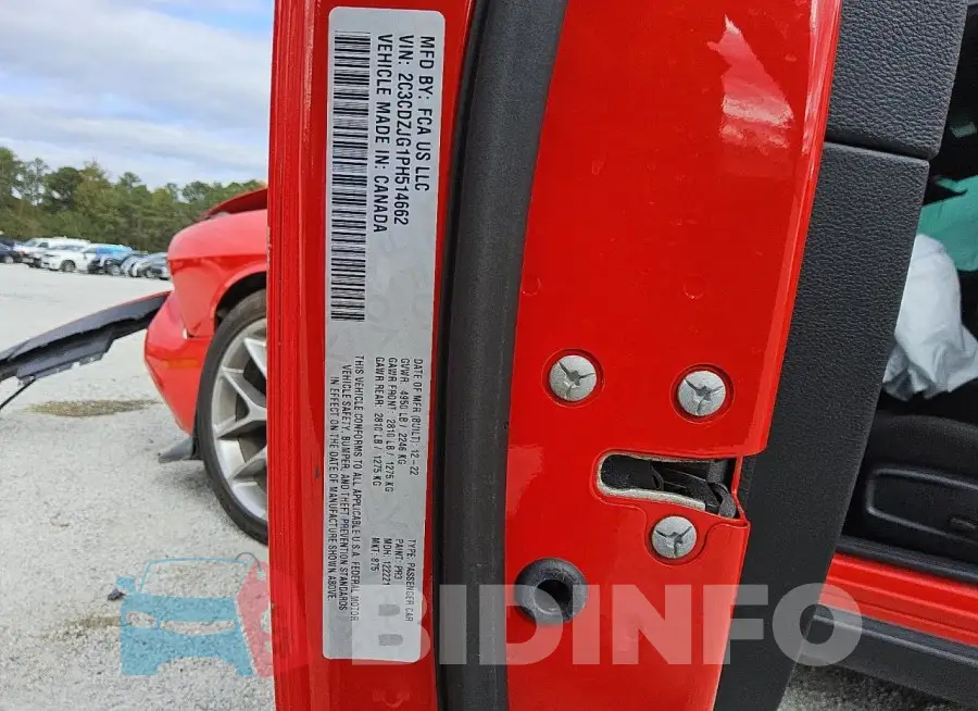 2C3CDZJG1PH514662 Photo# 13