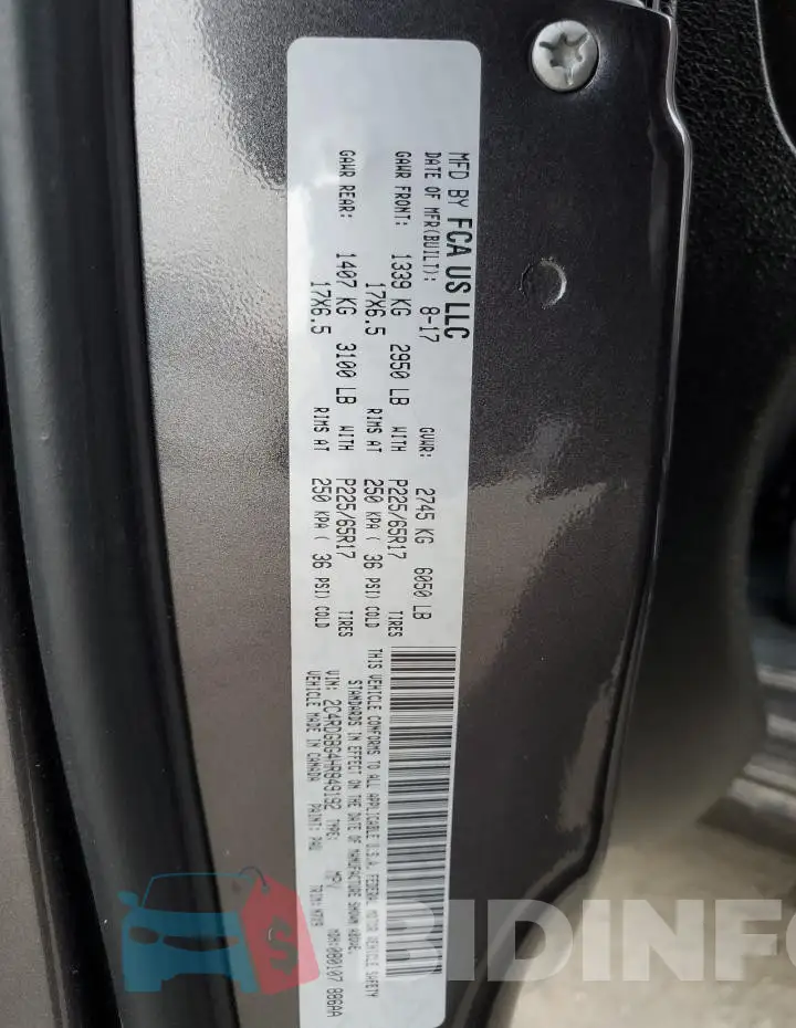 2C4RDGBG4HR849192 Photo# 13
