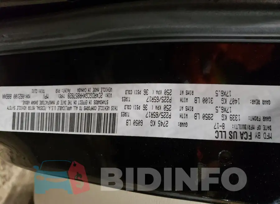 2C4RDGCGXHR857828 Photo# 13
