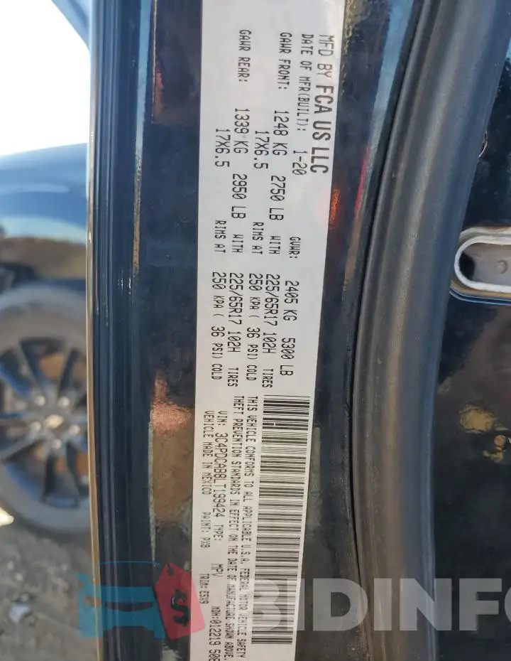 3C4PDCAB8LT199424 Photo# 14