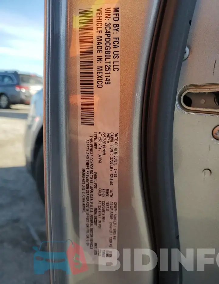 3C4PDCGB0LT251149 Photo# 13