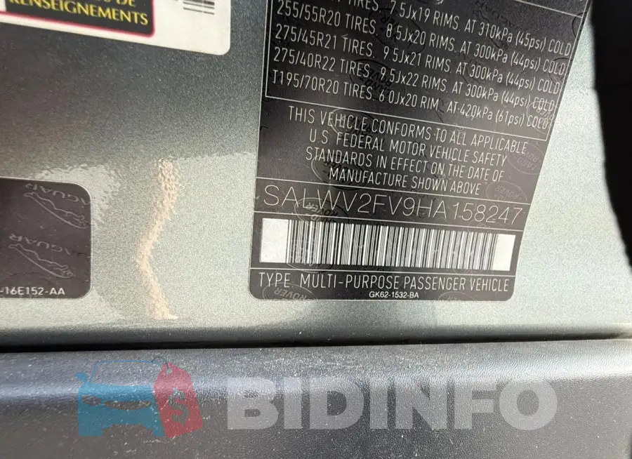 SALWV2FV9HA158247 Photo# 10