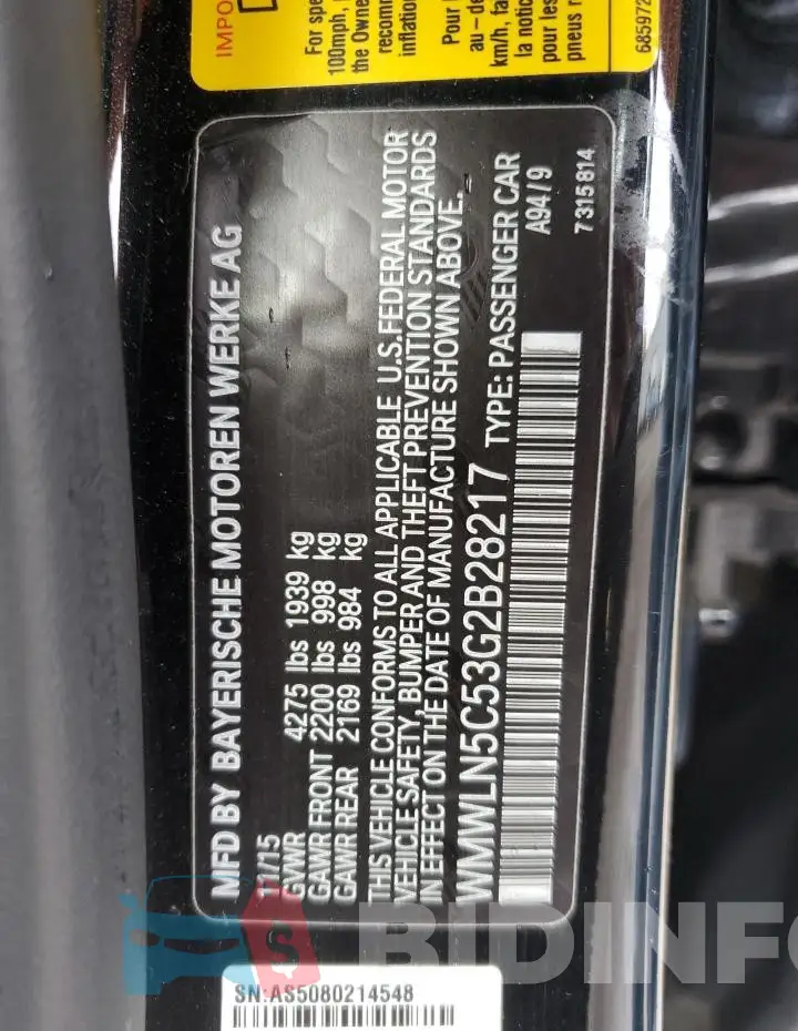 WMWLN5C53G2B28217 Photo# 13
