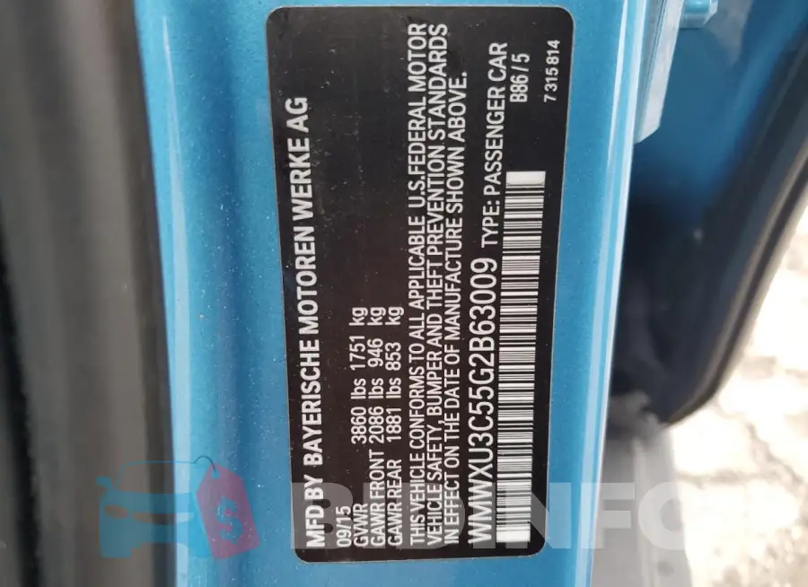 WMWXU3C55G2B63009 Photo# 12