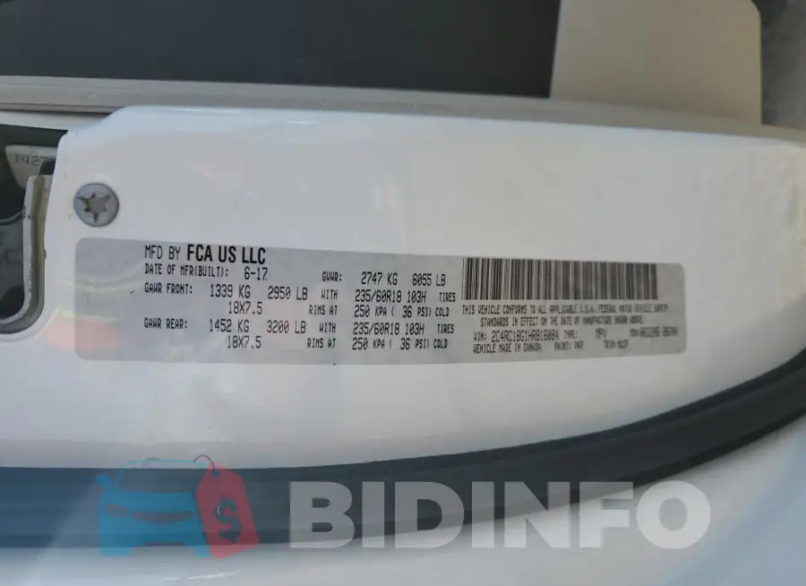 2C4RC1BG1HR816084 Photo# 13