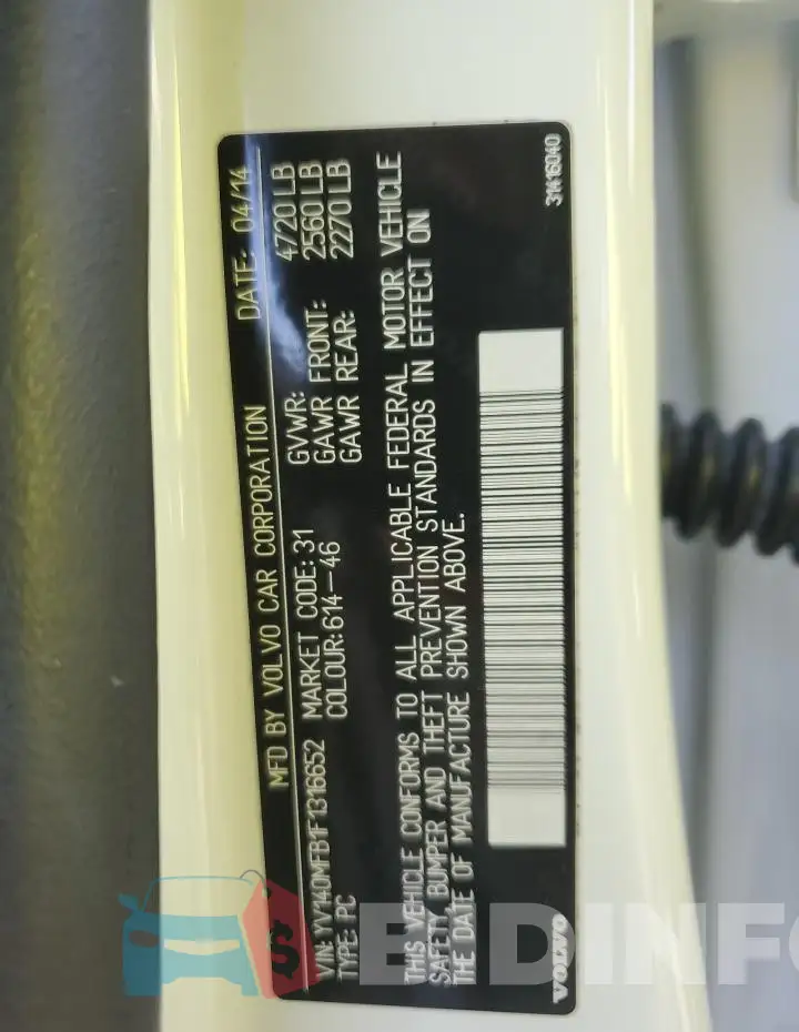 YV140MFB1F1316652 Photo# 12