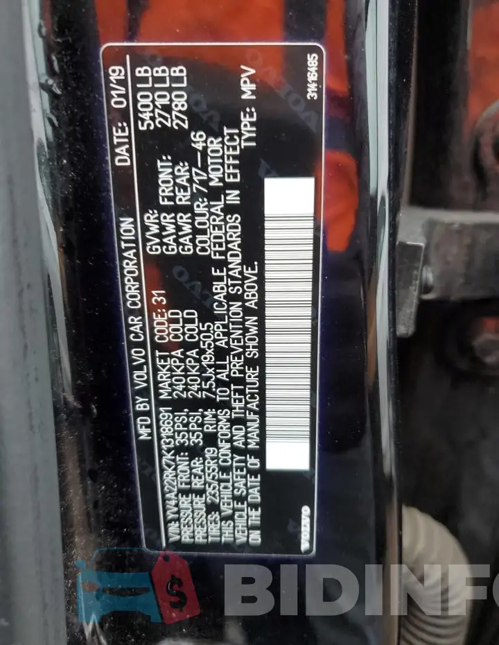YV4A22RK7K1318691 Photo# 12