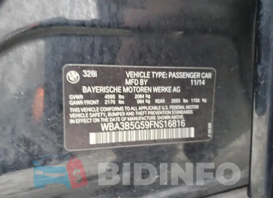 WBA3B5G59FNS16816 Photo# 12
