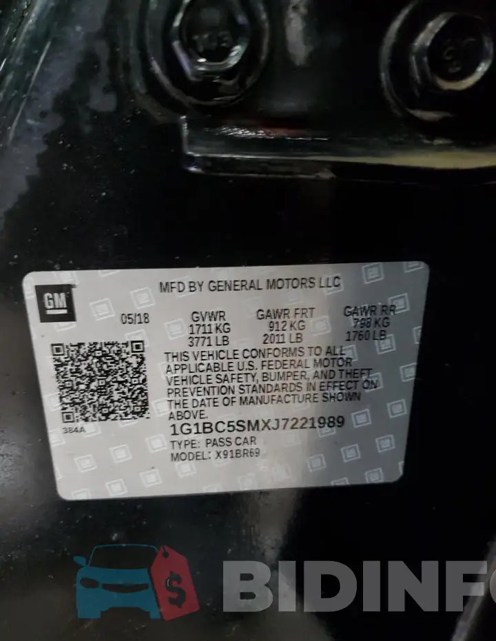 1G1BC5SMXJ7221989 Photo# 12