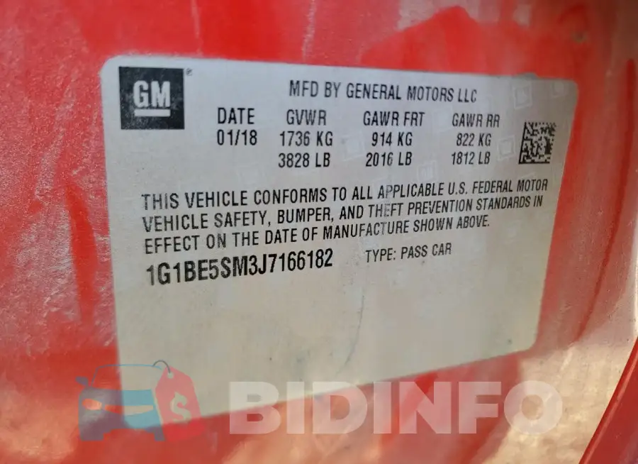 1G1BE5SM3J7166182 Photo# 13