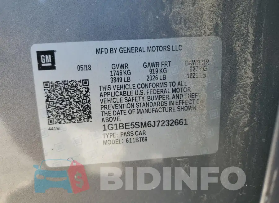 1G1BE5SM6J7232661 Photo# 13