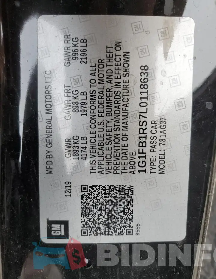 1G1FB1RS7L0118638 Photo# 13