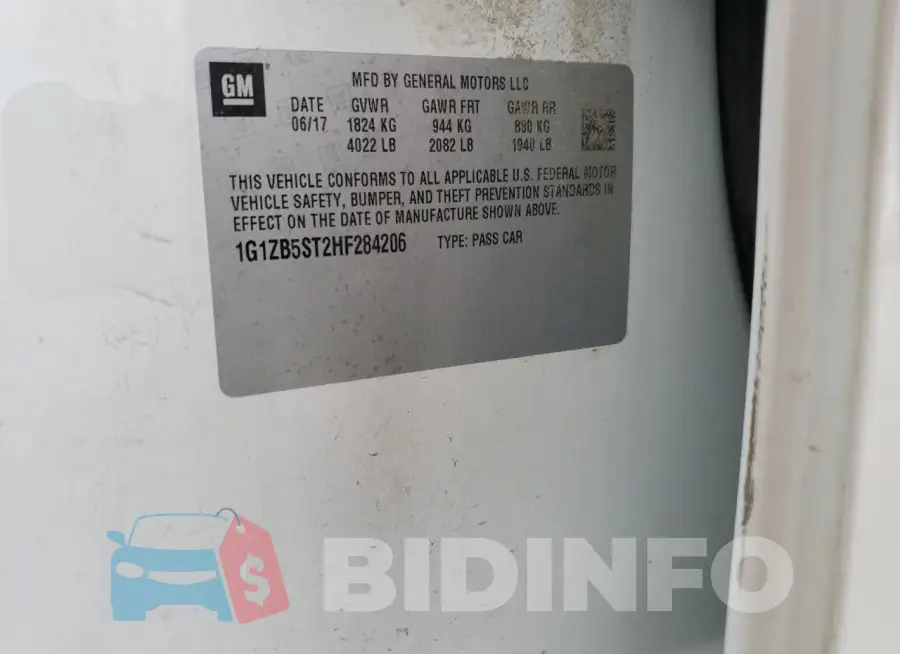 1G1ZB5ST2HF284206 Photo# 12