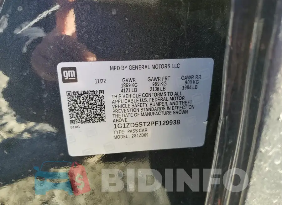 1G1ZD5ST2PF129938 Photo# 12