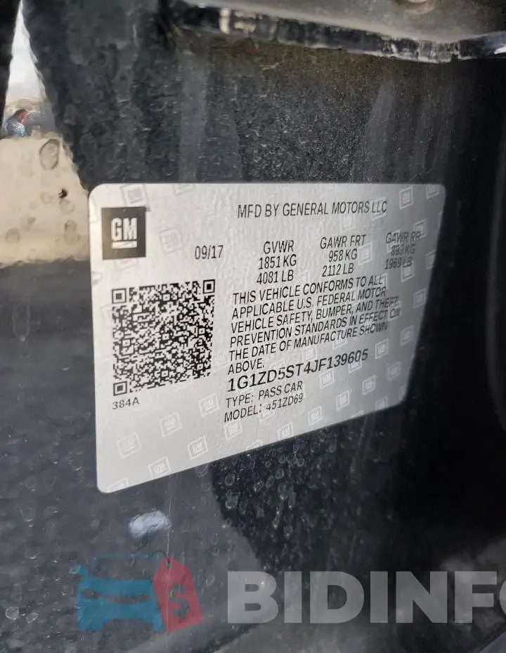 1G1ZD5ST4JF139605 Photo# 12