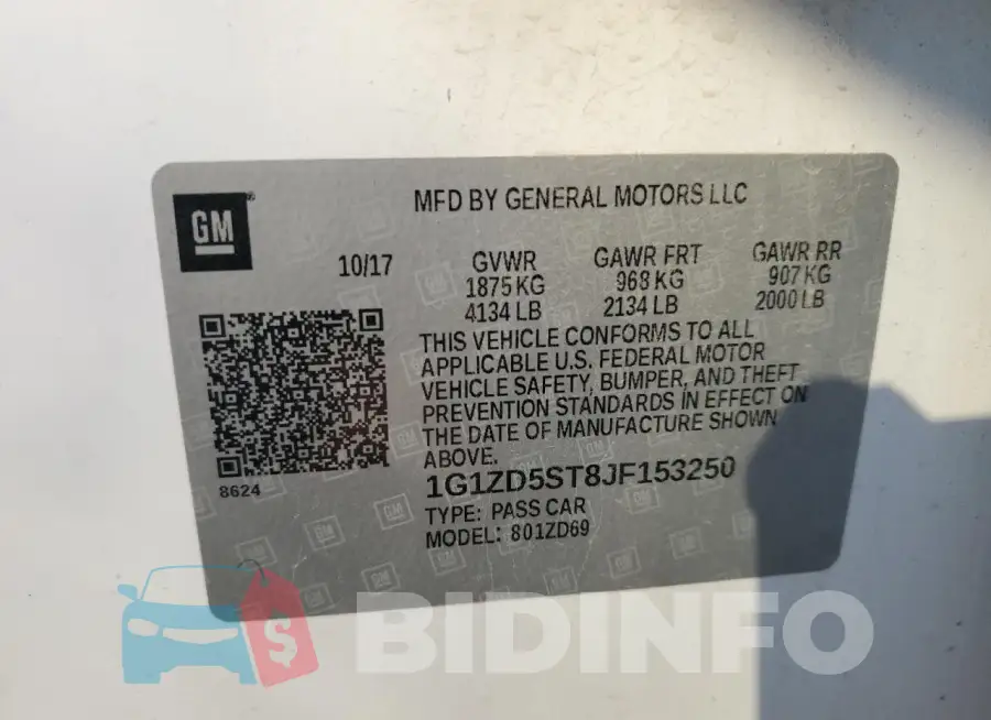 1G1ZD5ST8JF153250 Photo# 12
