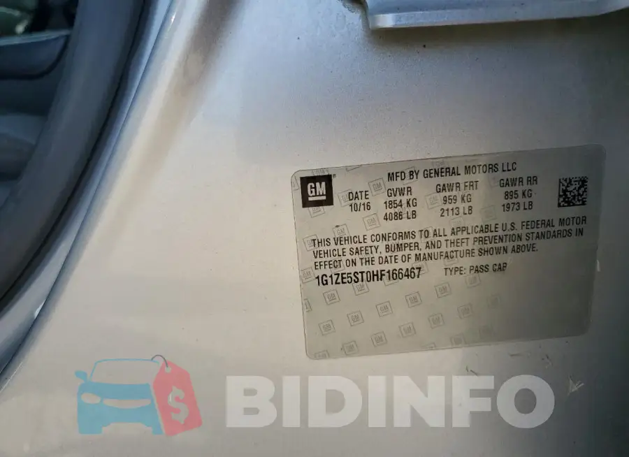 1G1ZE5ST0HF166467 Photo# 12