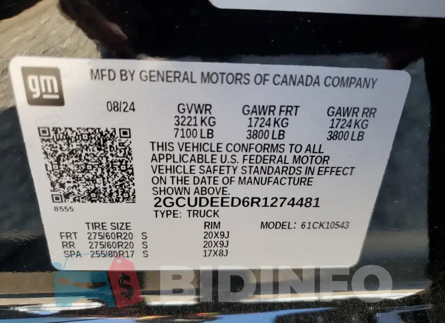 2GCUDEED6R1274481 Photo# 12