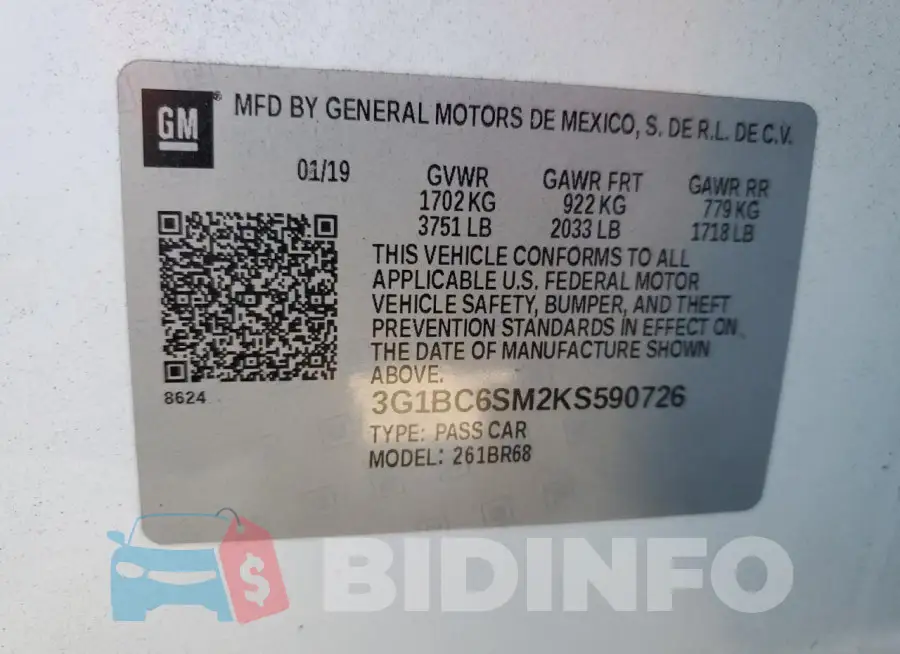 3G1BC6SM2KS590726 Photo# 13